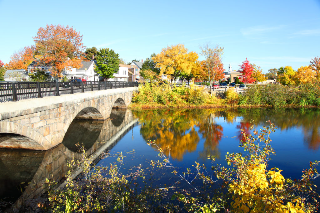 Peak fall foliage in Rochester. Rochester is a city in Strafford County, New Hampshire, United States